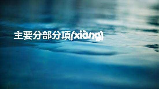 主要分部分項(xiàng)工程施工方法表？不會(huì)填我教你！